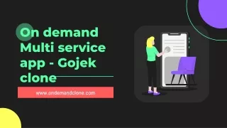 On demand Multi service app - Gojek clone