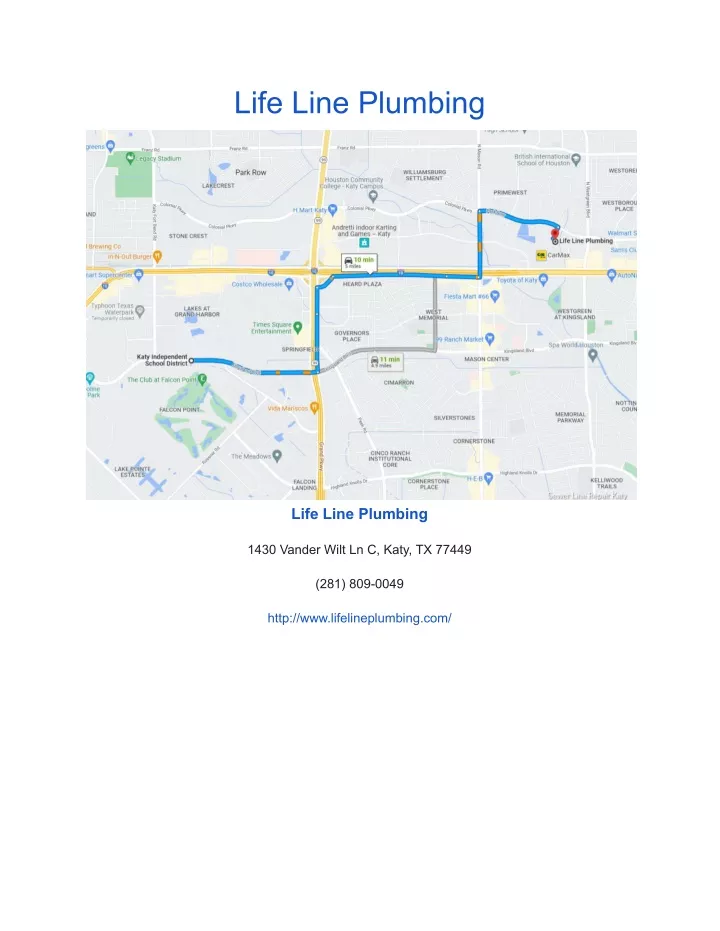 life line plumbing