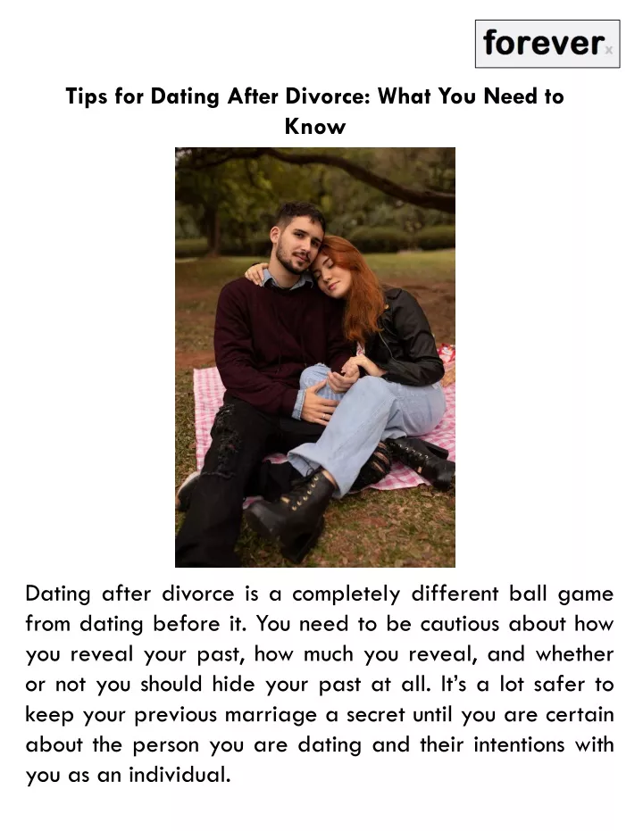 tips for dating after divorce what you need