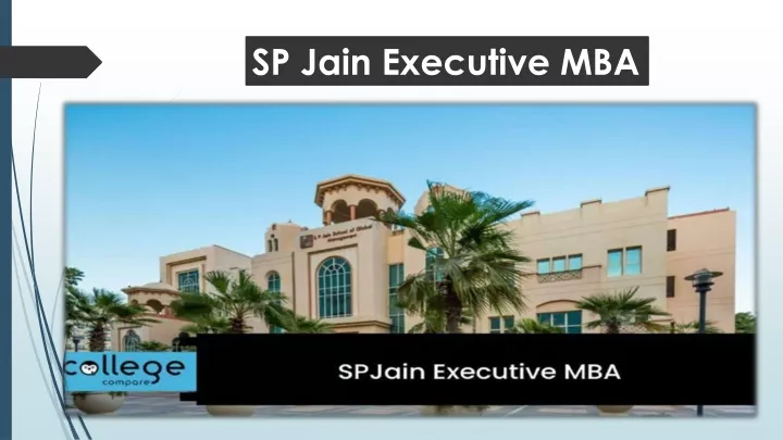 sp jain executive mba