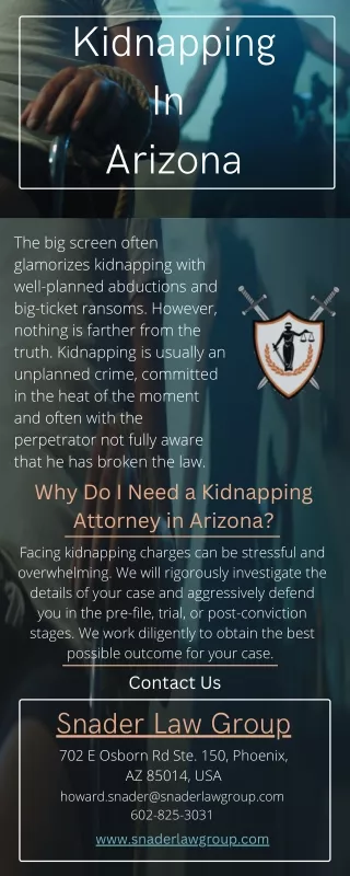 Kidnapping Attorney in Phoenix