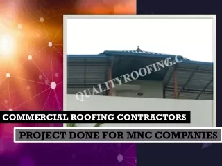 Commercial Roofing Contractors Coimbatore,Chennai,Tamilnadu