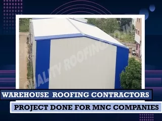 Warehouse  Roofing Contractors Coimbatore,Chennai,Tamilnadu