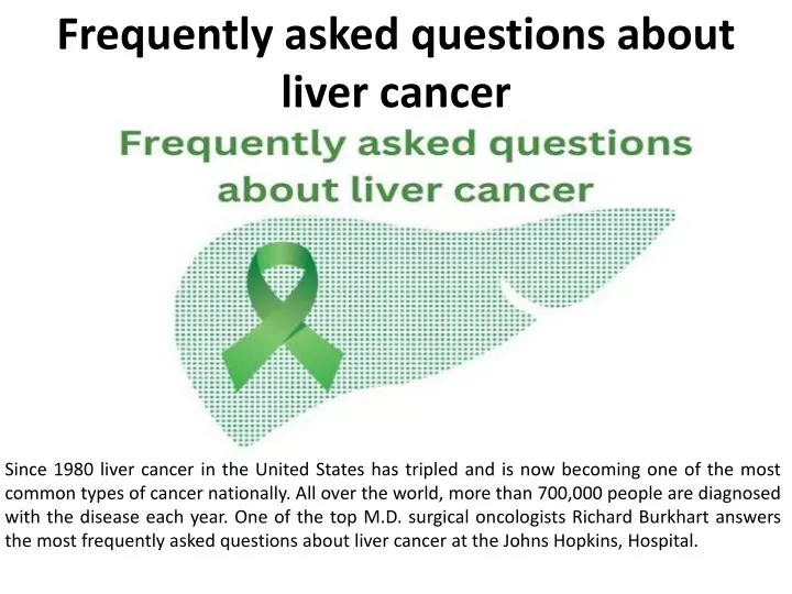 frequently asked questions about liver cancer