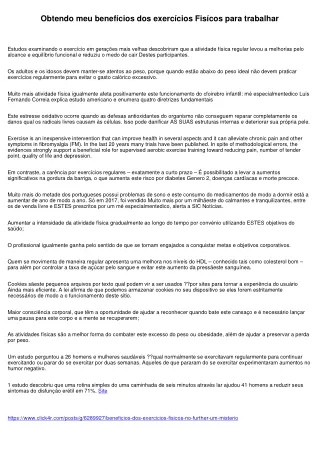 O guia definitivo para benefícios dos exercícios Fisícos