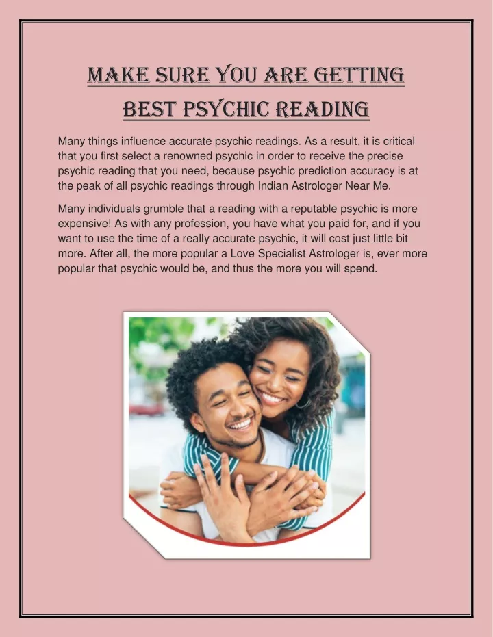 make sure you are getting best psychic reading