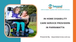 In Home Disability Care Service Providers in Parramatta