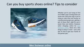 Can you buy sports shoes online Tips to consider (1)