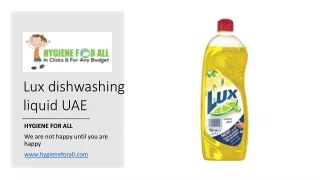 Lux Dishwashing Liquid UAE