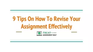 9 Tips On How To Revise Your Assignment Effectively