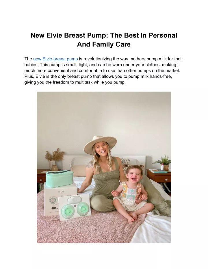new elvie breast pump the best in personal