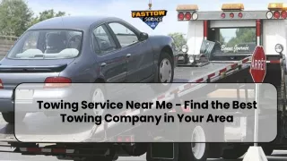 Towing Service San Jose