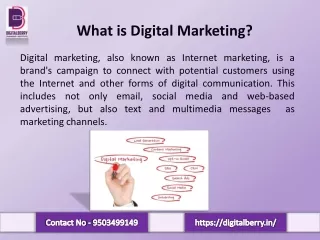 Best Digital Marketing Course In Pune With DigitalBerry Training Institute.