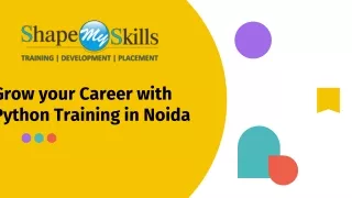 Grow your career in python training in noida