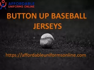 Buttom up baseball Jersey