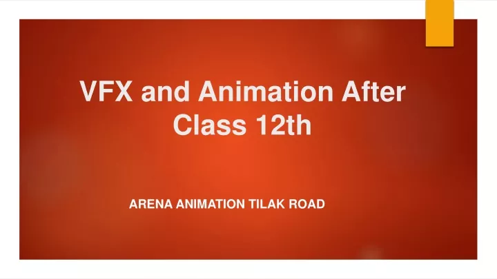 vfx and animation after class 12th