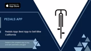 Pedals App_ Best App to Sell Bike California