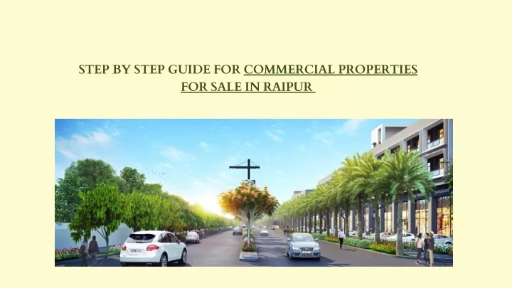 step by step guide for commercial properties