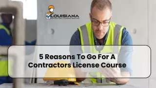 Louisiana Contractors License Course