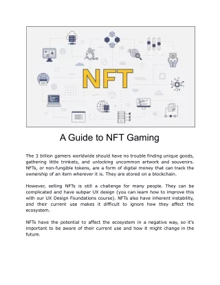A Guide to NFT Gaming