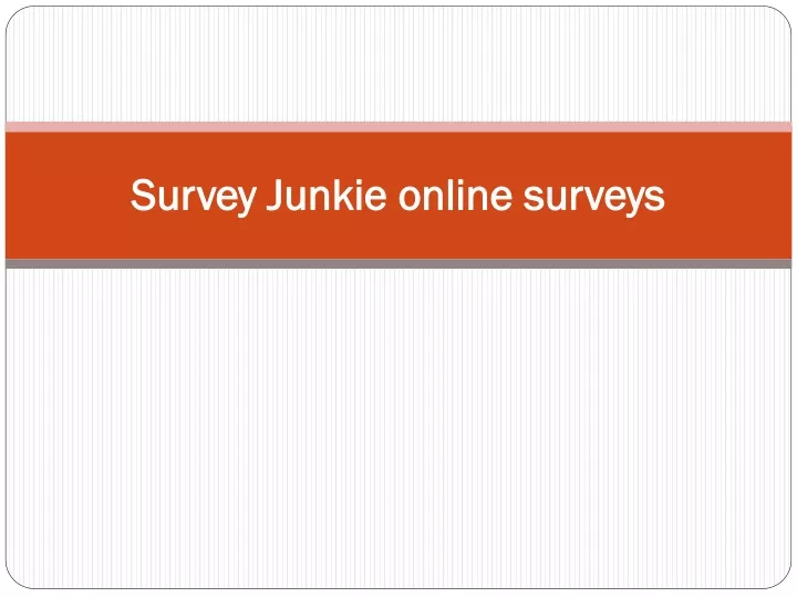 survey junkie online surveys