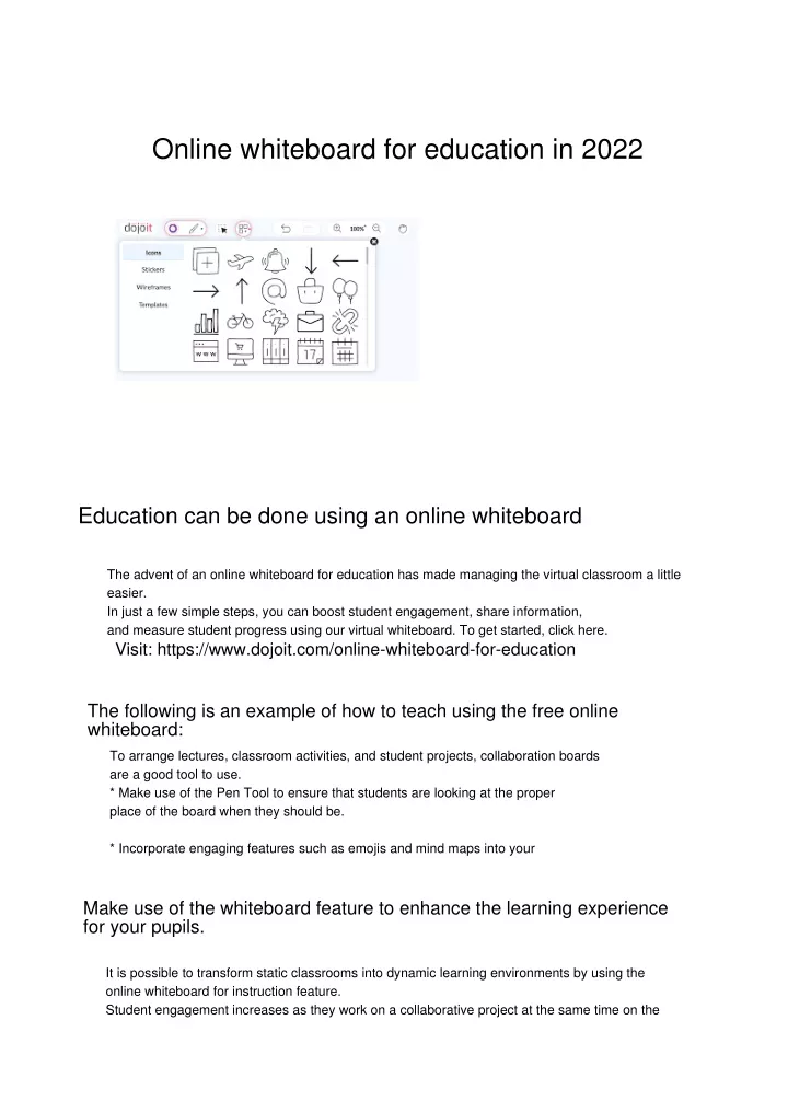online whiteboard for education in 2022