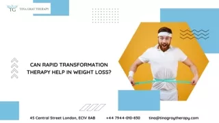 Can Rapid Transformation Therapy Help in Weight Loss