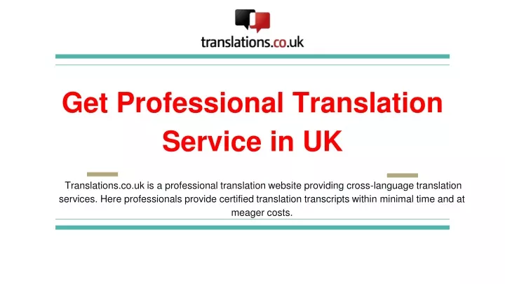 get professional t ranslation service in uk