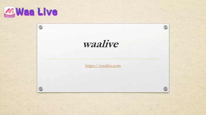 waalive