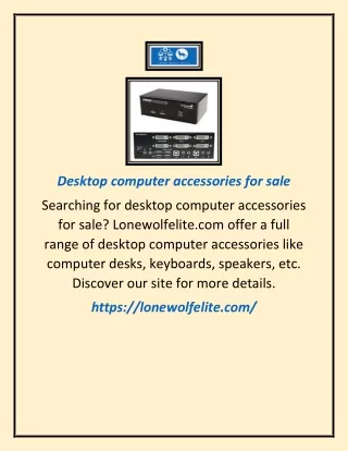 Desktop computer accessories for sale
