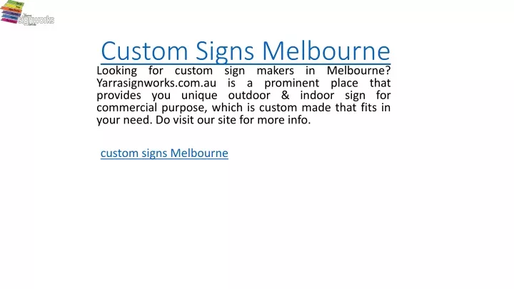custom signs melbourne