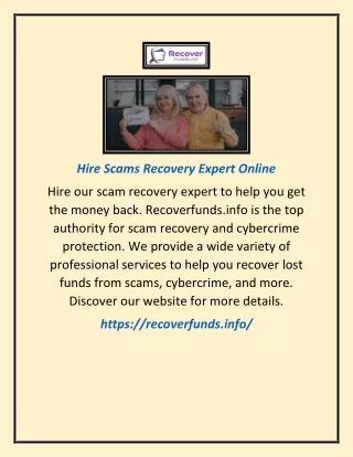 hire scams recovery expert online