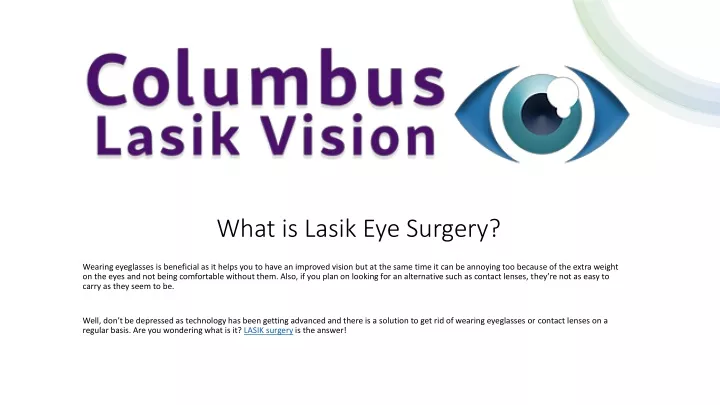 what is lasik eye surgery