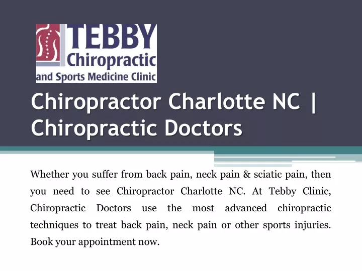 chiropractor charlotte nc chiropractic doctors