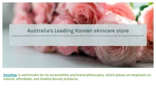 innisfree is well known for its accessibility