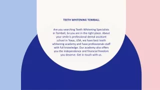 Teeth Whitening Tomball