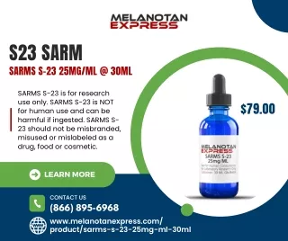 s23 sarm sarms s 23 25mg ml @ 30ml