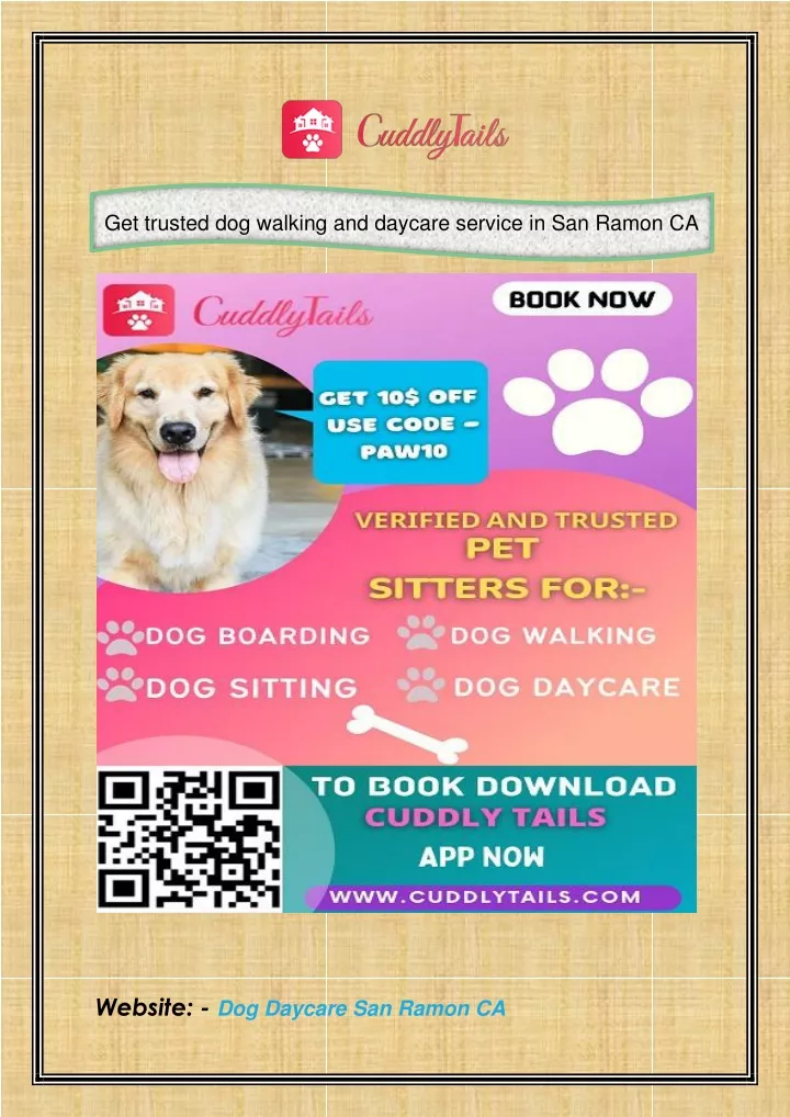 get trusted dog walking and daycare service
