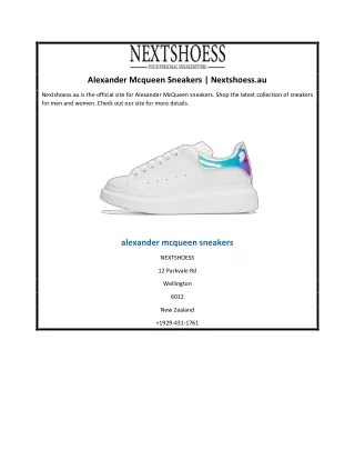 Alexander Mcqueen Sneakers | Nextshoess.au