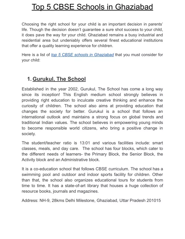 top 5 cbse schools in ghaziabad