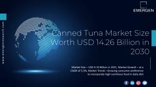 Canned Tuna Market Size Worth USD 14.26 Billion in 2030