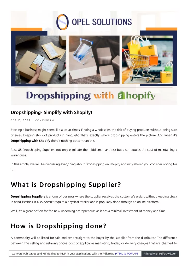 dropshipping simplify with shopify sep 13 2022