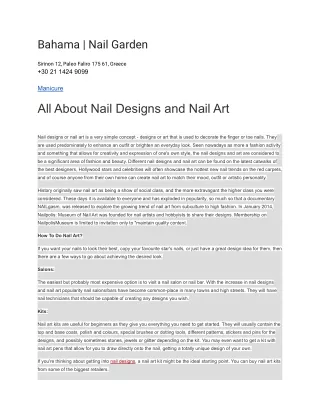 bahama nail garden
