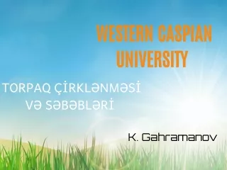 western caspian university