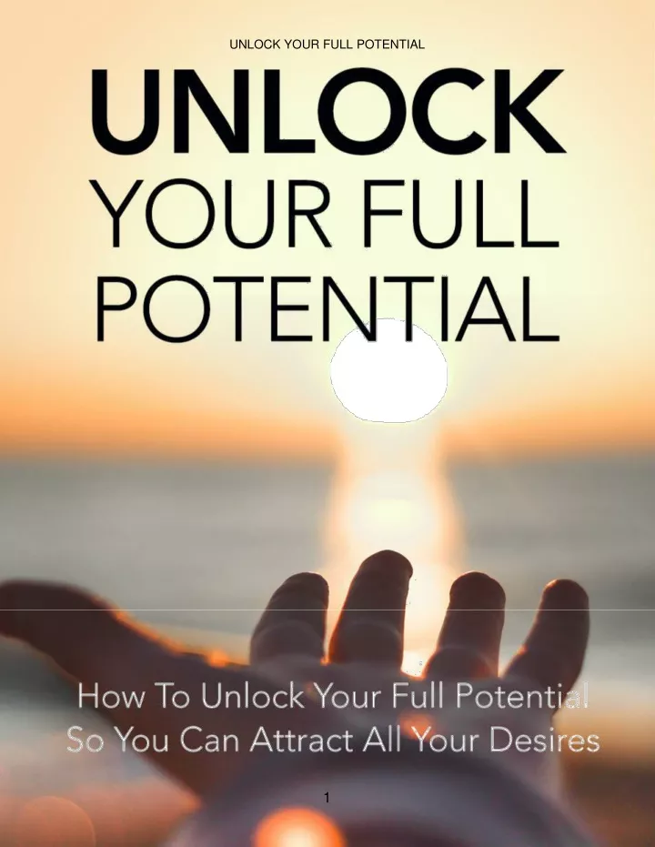 unlock your full potential