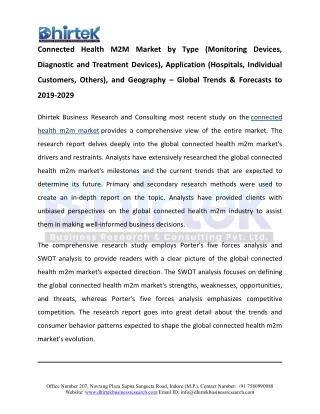 Connected Health M2M Market