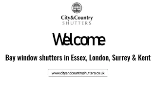Bay window shutters in Essex, London, Surrey & Kent