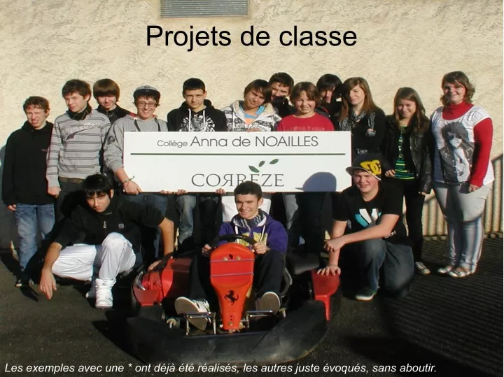 projets de classe