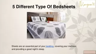 5 Different Type Of Bedsheets