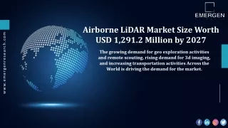 Airborne LiDAR Market Analysis and Industry Forecast 2027